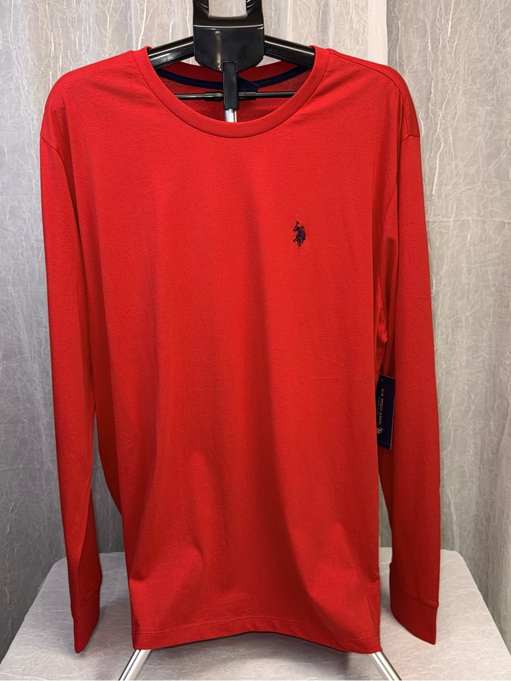 U.S. Polo Assn. Men’s 2XL Red Long Sleeve Shirt NWT Embroidered Logo